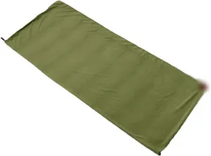 Sleeping Bag Portable Ultra-Light Polar Fleece Sleeping Bag Outdoor Camping Tent Bed Travel Warm Sleeping Bag Liner Camping Sport Accessories (Green)
