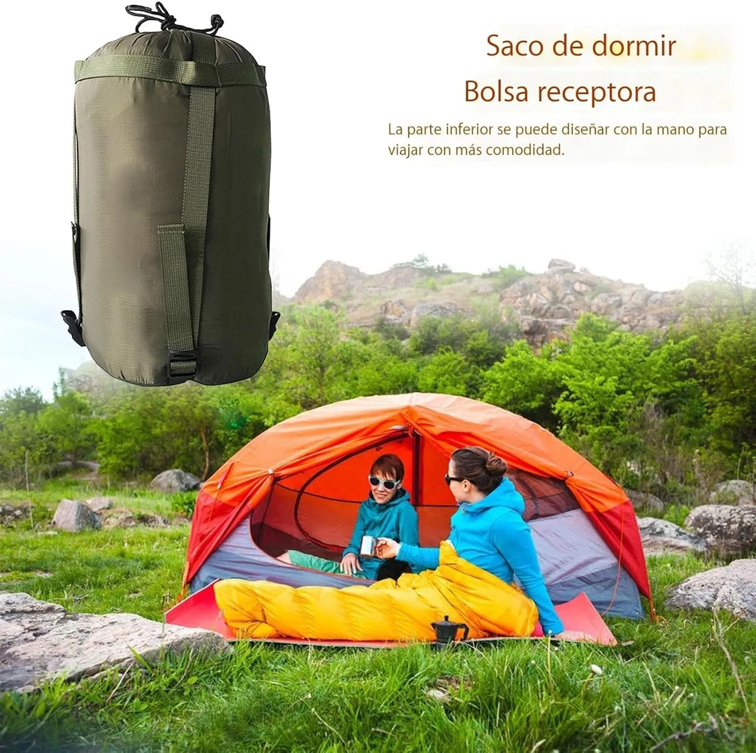 Sleeping Bag Storage - Multipurpose Compression Sack, Travel Storage Carrier | Lightweight Camping Storage Bag, Compression Sleeping Bag, Travel Cover