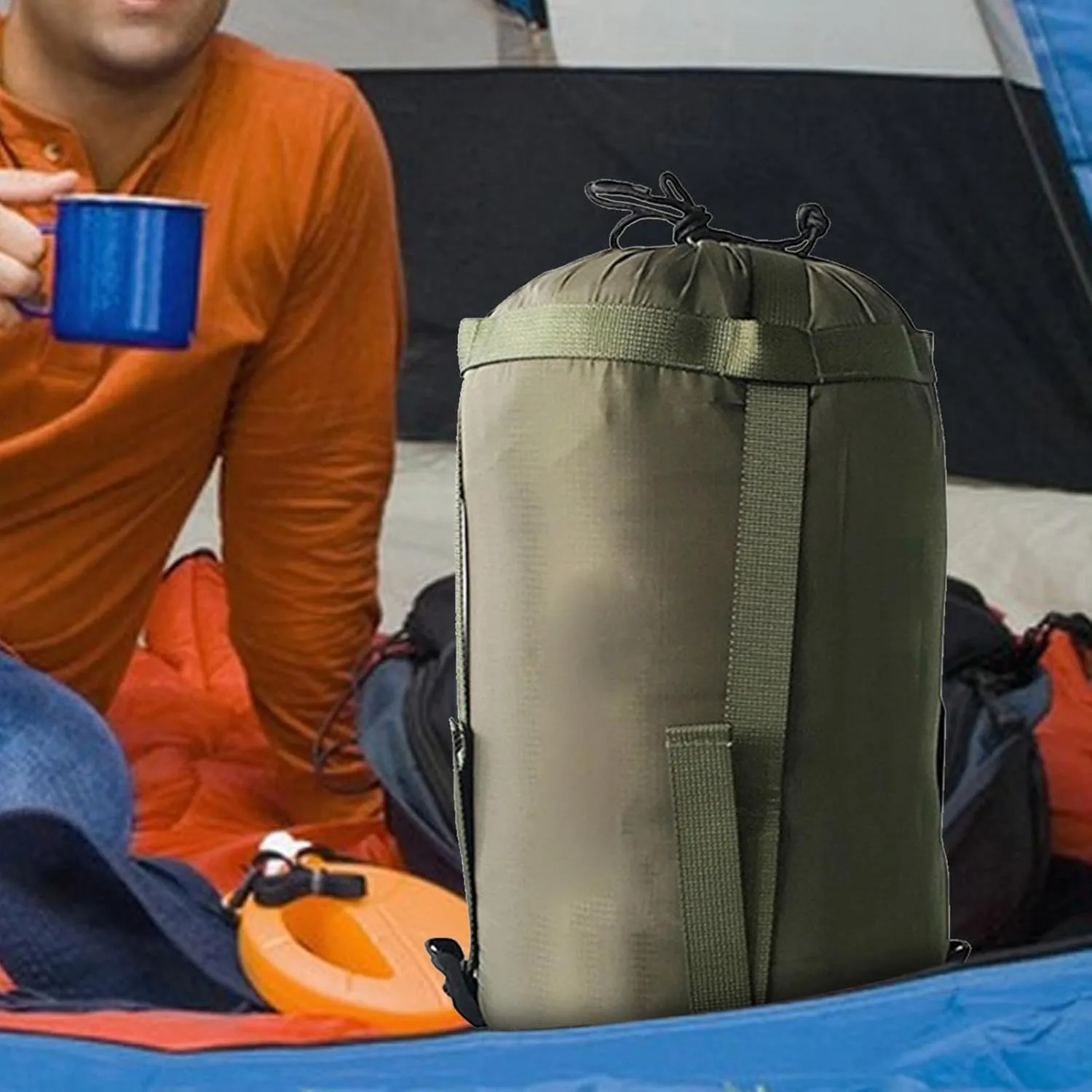 Sleeping Bag Storage - Multipurpose Compression Sack, Travel Storage Carrier | Lightweight Camping Storage Bag, Compression Sleeping Bag, Travel Cover