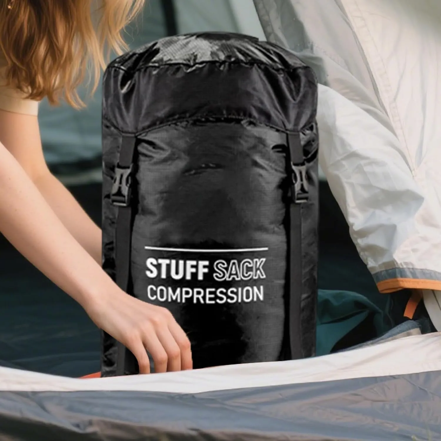 Sleeping Bag Stuff Sack - Quick-Dry Stuff Sacks for Backpacking | Lightweight Multifunctional Outdoor Gear Reusable Hiking Supplies for Adventures Travel Hiking Camping