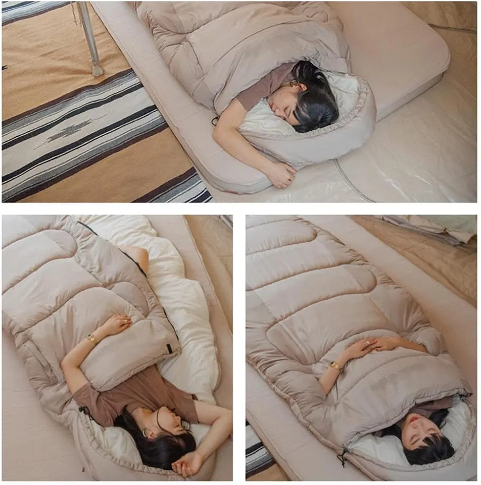Sleeping Bag, Ultra Warm & Lightweight Sleeping Bags for Adults, with Zippered Holes for Arms and Feet, Envelope Sleeping Bags 200cm95cm, for Camping, Backpacking, Hiking