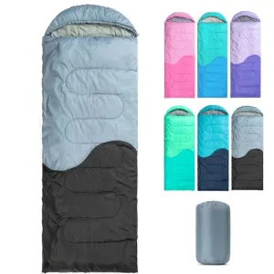 Sleeping Bag with Compression Bag - 3 Seasons for Adults/Kids