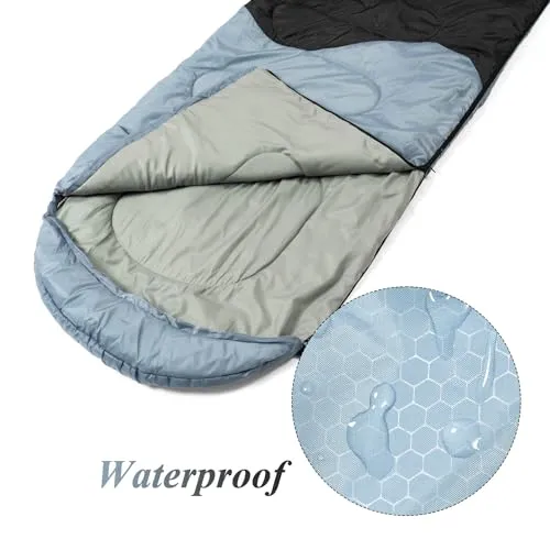 Sleeping Bag with Compression Bag - 3 Seasons for Adults/Kids