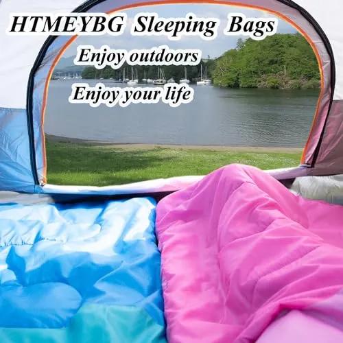 Sleeping Bag with Compression Bag - 3 Seasons for Adults/Kids
