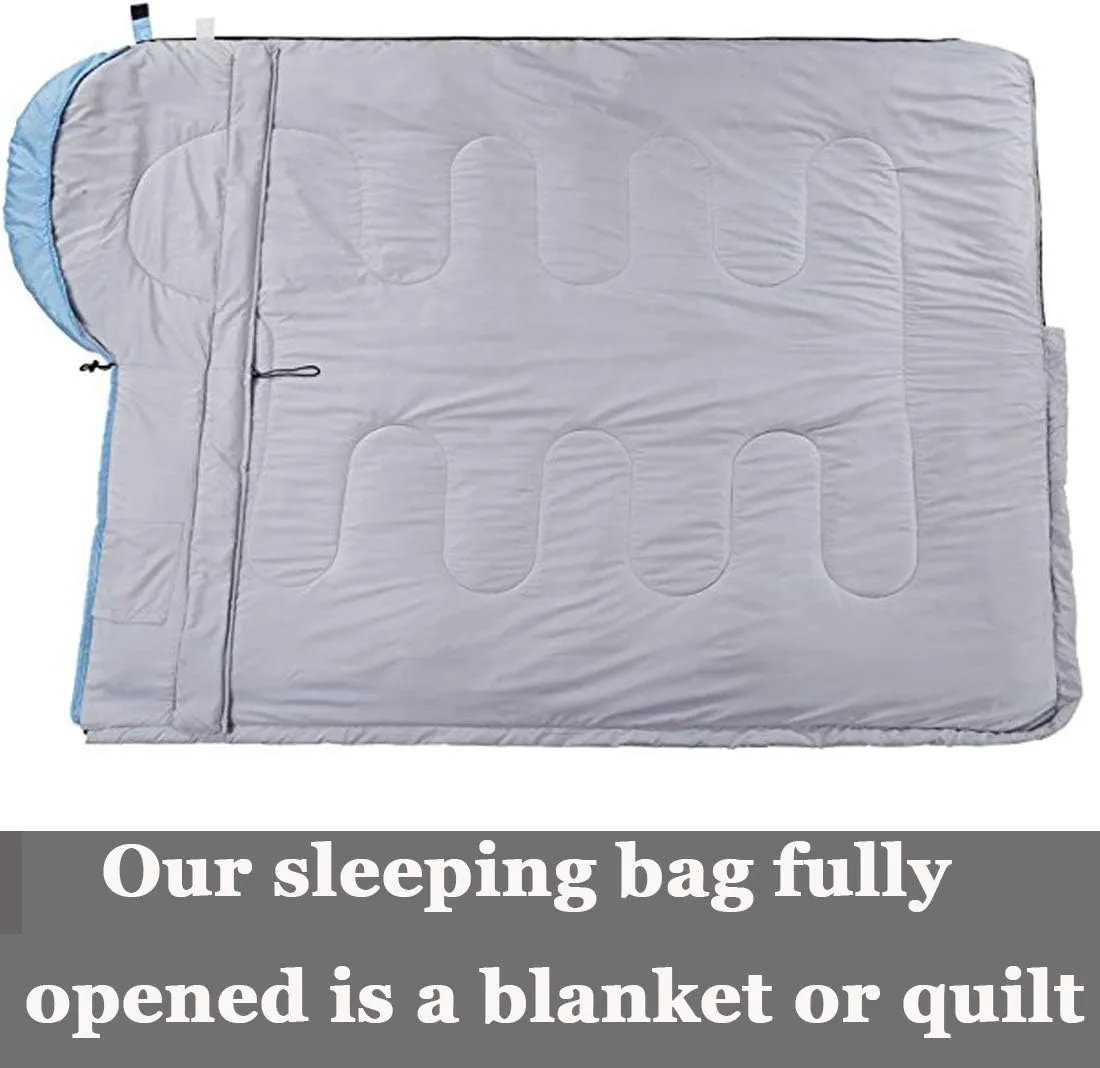 Sleeping Bag,3-4 Seasons Warm Cold Weather Lightweight, Portable, Waterproof Sleeping Bag with Compression Sack for Adults & Kids - Indoor & Outdoor: Camping, Backpacking, Hiking