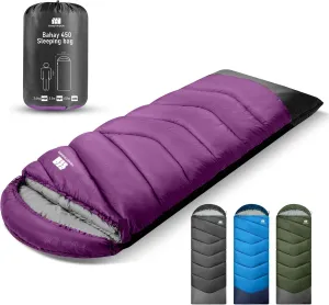Sleeping Bags for Adults Cold Weather,Portable, Waterproof,Lightweight Sleeping Bag for Tall Girls Boys with Compression Sack for Warm Camping, Hiking, Outdoor & Indoor