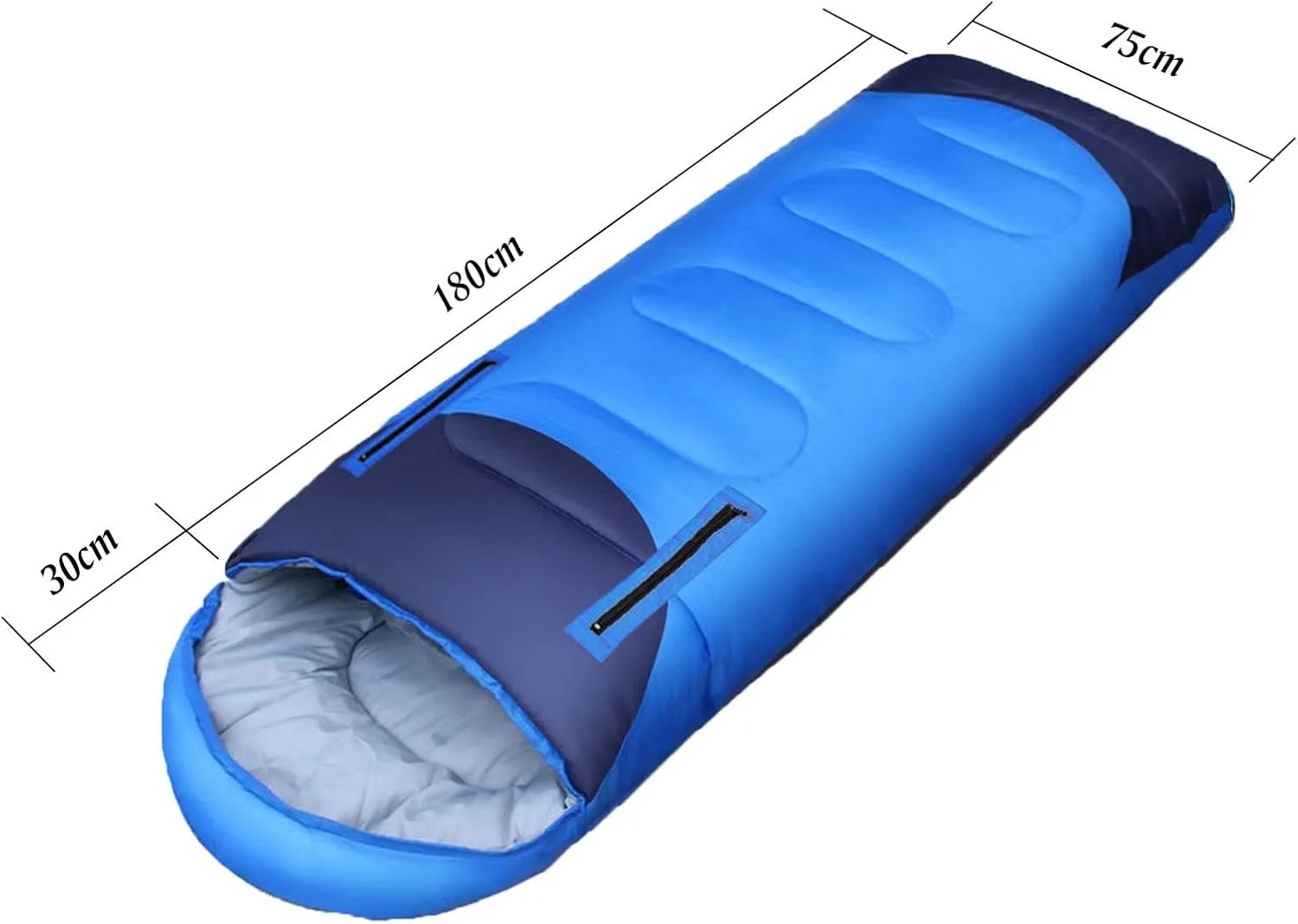 Sleeping Bags for Adults, Travel Sleeping Bag Lightweight Wearable Sleeping Bags with Arm Holes and Pillow, Double Person Camping Gear for Cold Weather Hiking Family 4 Seasons
