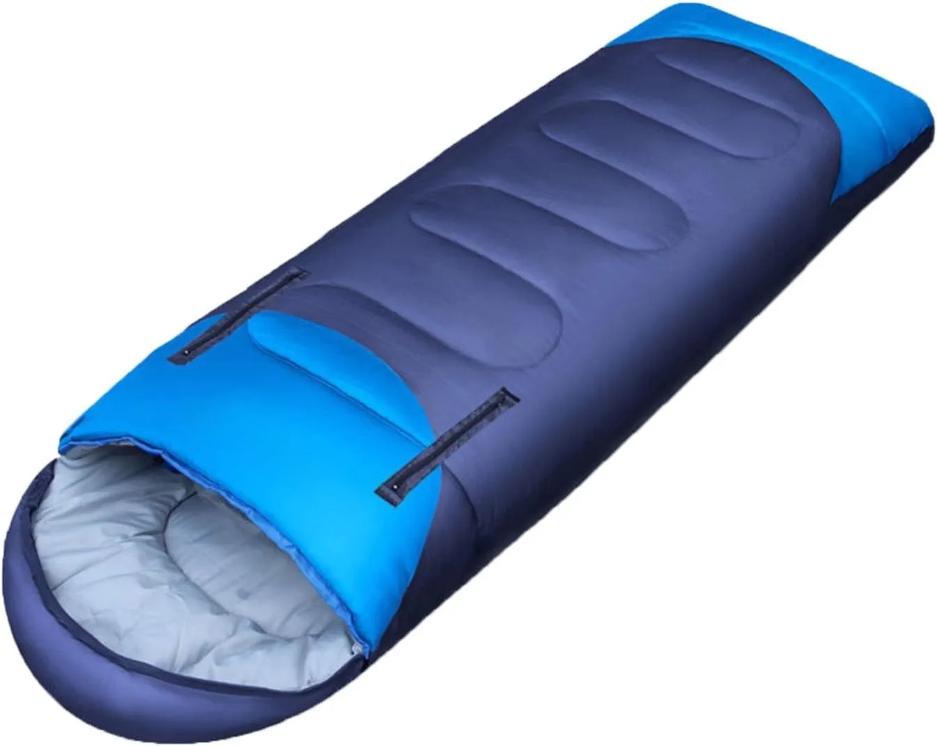 Sleeping Bags for Adults, Travel Sleeping Bag Lightweight Wearable Sleeping Bags with Arm Holes and Pillow, Double Person Camping Gear for Cold Weather Hiking Family 4 Seasons
