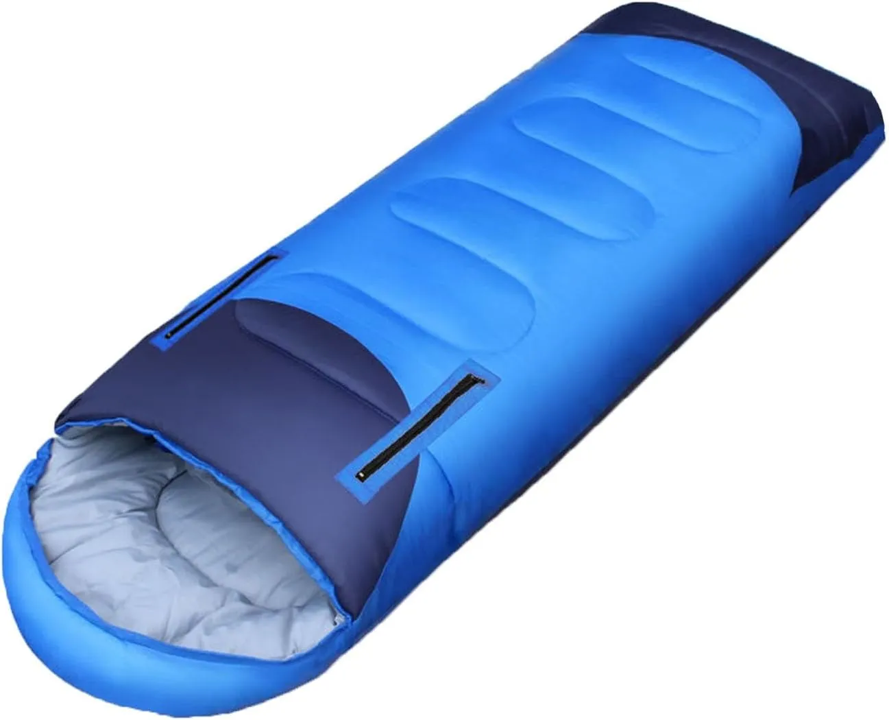 Sleeping Bags for Adults, Travel Sleeping Bag Lightweight Wearable Sleeping Bags with Arm Holes and Pillow, Double Person Camping Gear for Cold Weather Hiking Family 4 Seasons