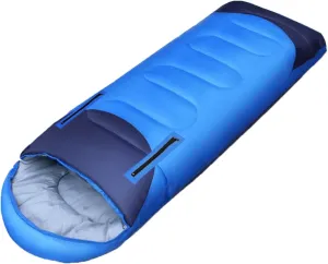 Sleeping Bags for Adults, Travel Sleeping Bag Lightweight Wearable Sleeping Bags with Arm Holes and Pillow, Double Person Camping Gear for Cold Weather Hiking Family 4 Seasons