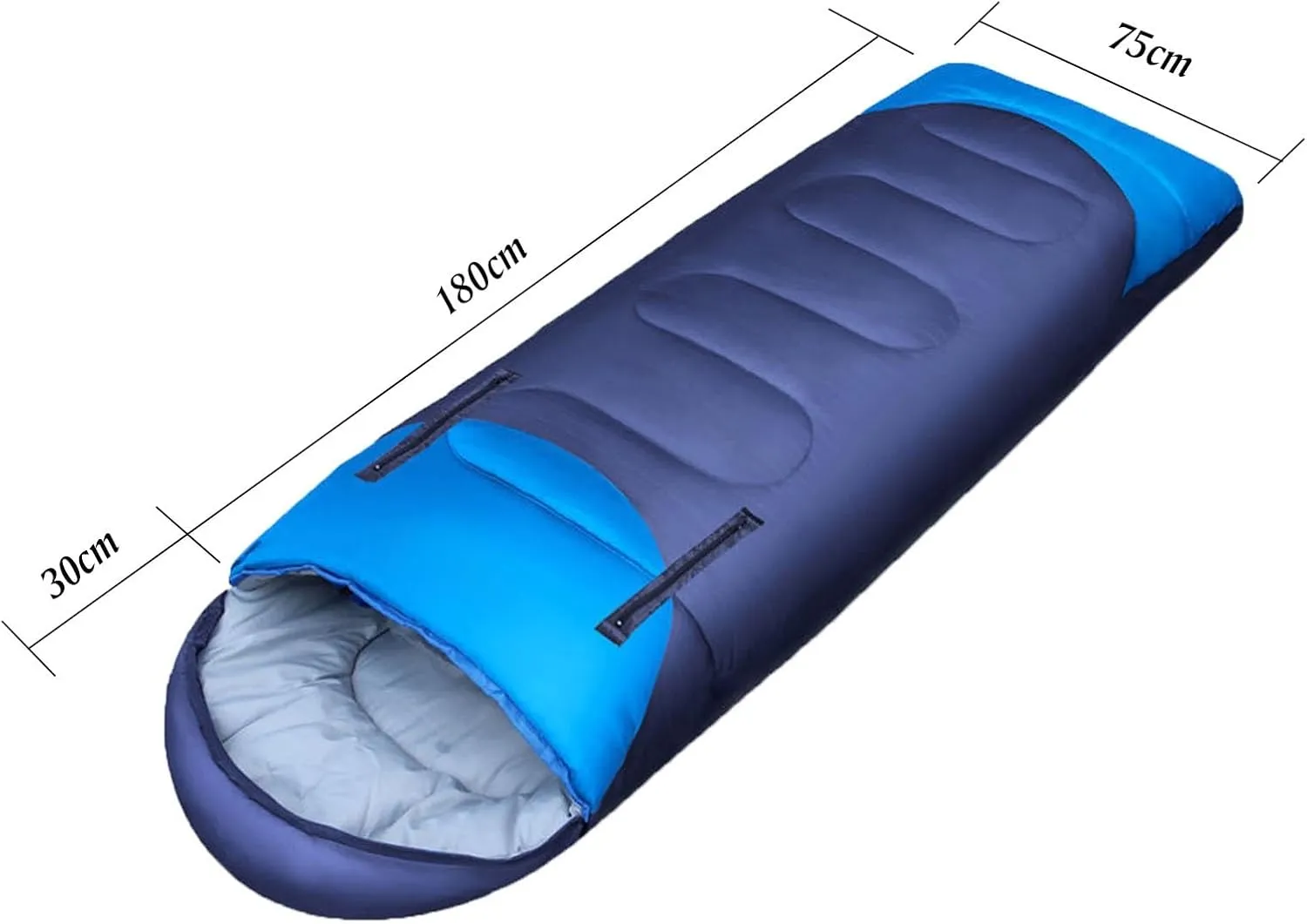 Sleeping Bags for Adults, Travel Sleeping Bag Lightweight Wearable Sleeping Bags with Arm Holes and Pillow, Double Person Camping Gear for Cold Weather Hiking Family 4 Seasons