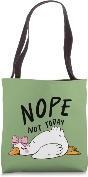 Sleeping Goose Cute Adorable Funny Sleeping Tote Bag