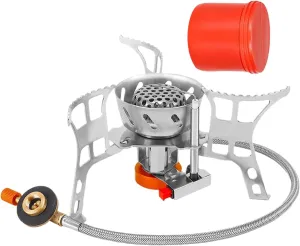 Small Camp Stove, Portable Outdoor Burner, Single Burner Camping Stove, Compact Cooking Equipment, Lightweight Travel Stove, Outdoor Cooking Accessories, Easy Setup Propane Stove