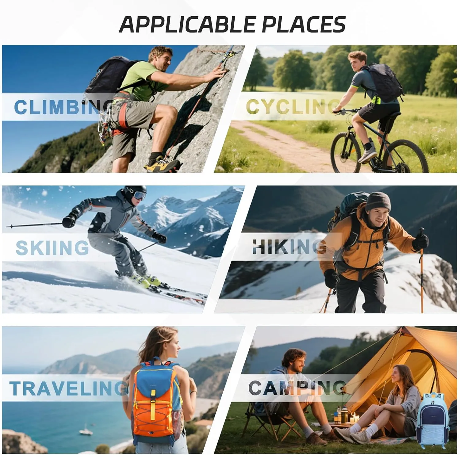 Small Hiking Backpack 15L Lightweight Travel Backpacks Hiking Daypack with Padded Shoulder Strap Camping Backpack for Women