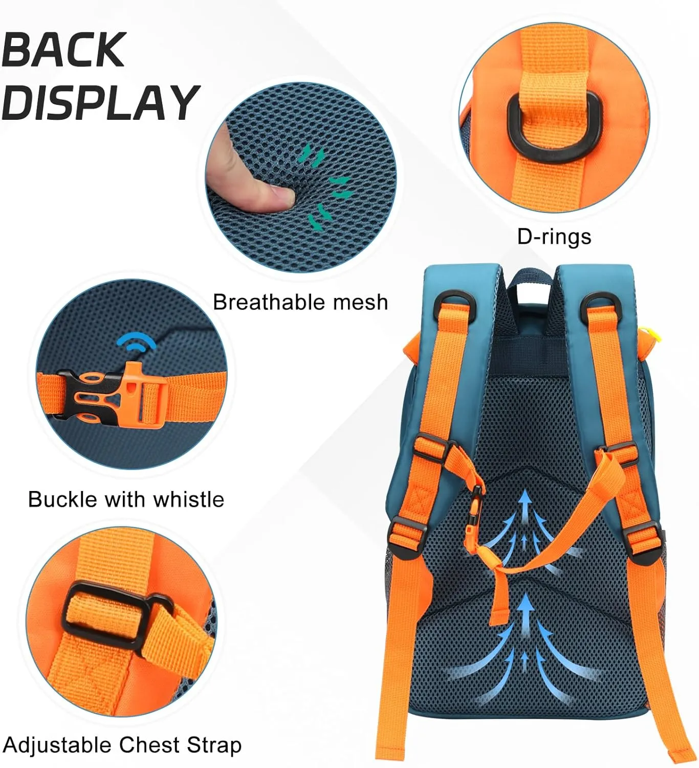 Small Hiking Backpack 15L Lightweight Travel Backpacks Hiking Daypack with Padded Shoulder Strap Camping Backpack for Women
