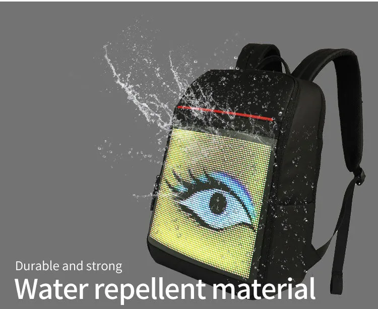 Smart Walking Billboard, WIFI BLUETOOTH APP Control, School Bag, 3D Led Advertising Backpack