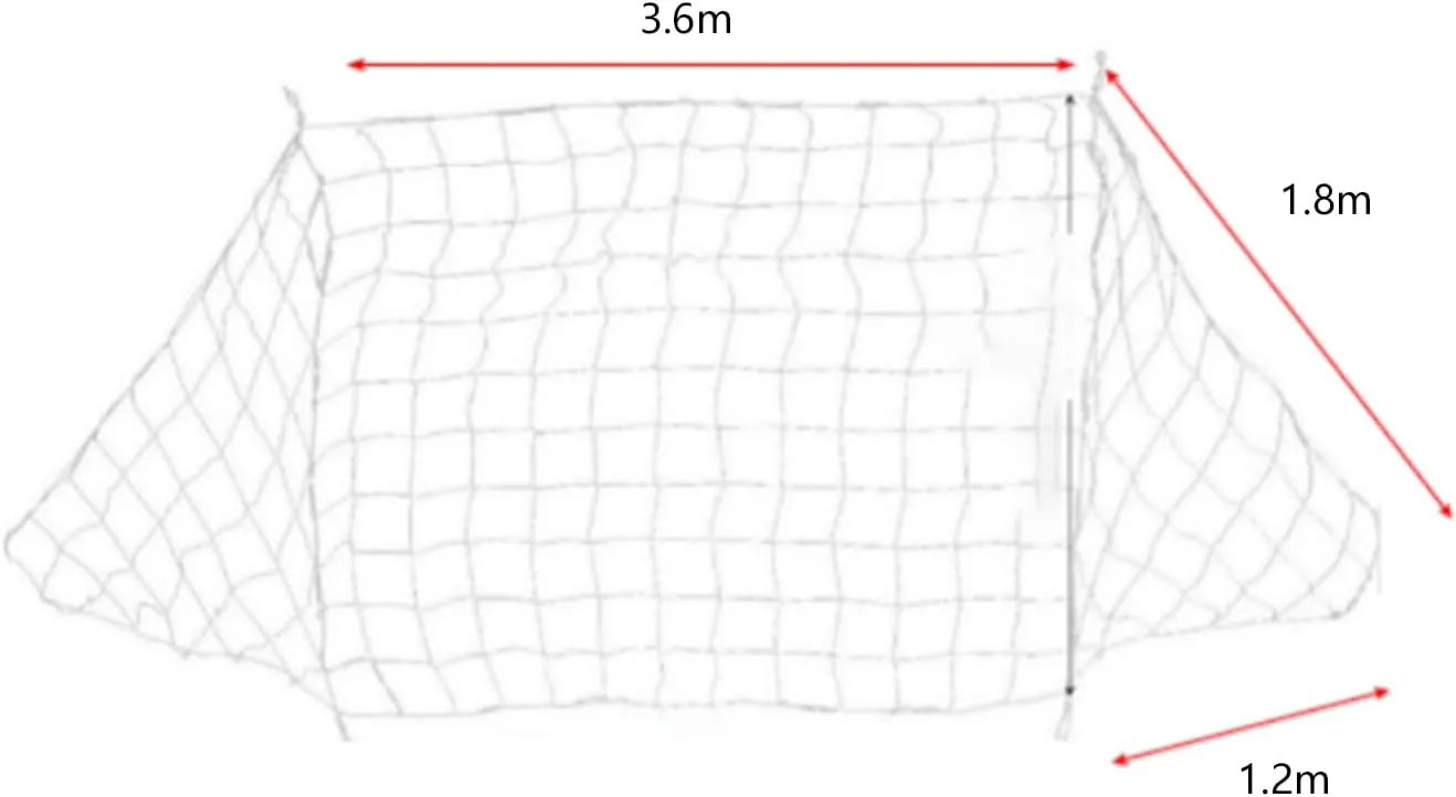 Soccer Goal Net Replacement Heavy Duty Polypropylene Training Match Net Portable Foldable for Quick Setup and Storage