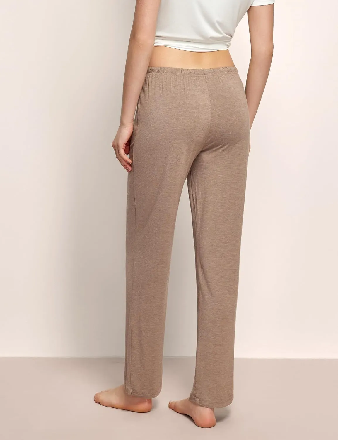 Soft Viscose Pajama Pants for Women, Comfy Lounge Sleep Pants Pj Bottoms Drawstring Sleepwear