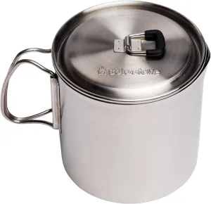 Solo Stove Solo Pot 900 - Lightweight Stainless Steel Backpacking Pot | Boil Water Quickly | Volume Markings and Pour Spout