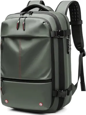 Spacevac Classic, Spacevac Pro Backpack, Personal Item Travel Backpack Pro, Carry on Bag, Water Resistant and Anti Theft, Ideal for Travel and Camping (Green)