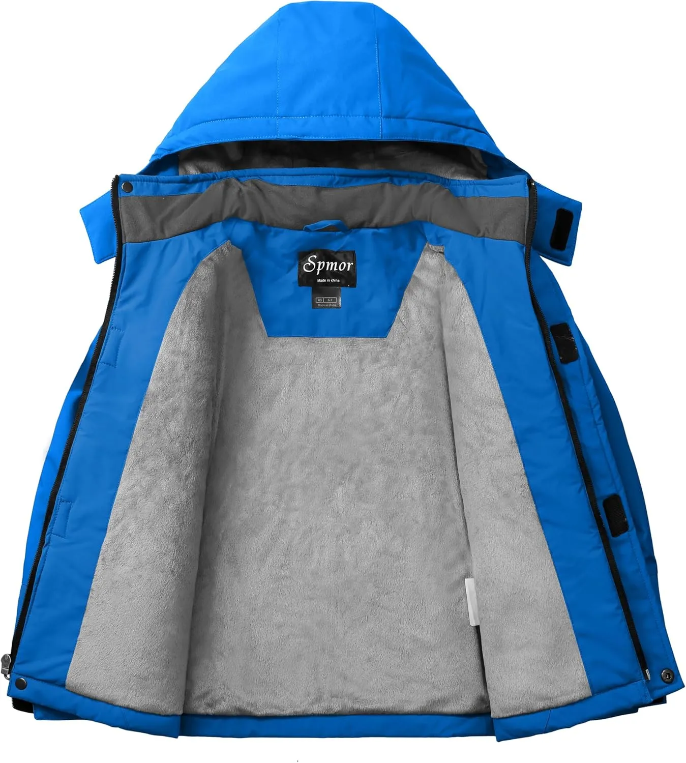 Spmor Boys Waterproof Ski Jacket Warm Coat Windproof Winter Snowboarding Jacket