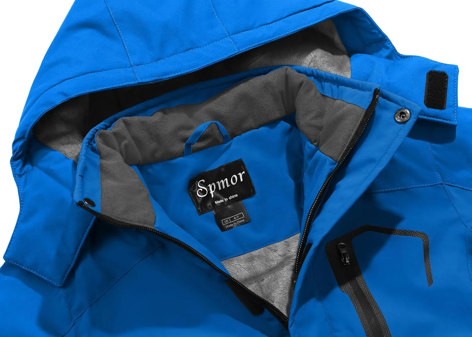 Spmor Boys Waterproof Ski Jacket Warm Coat Windproof Winter Snowboarding Jacket