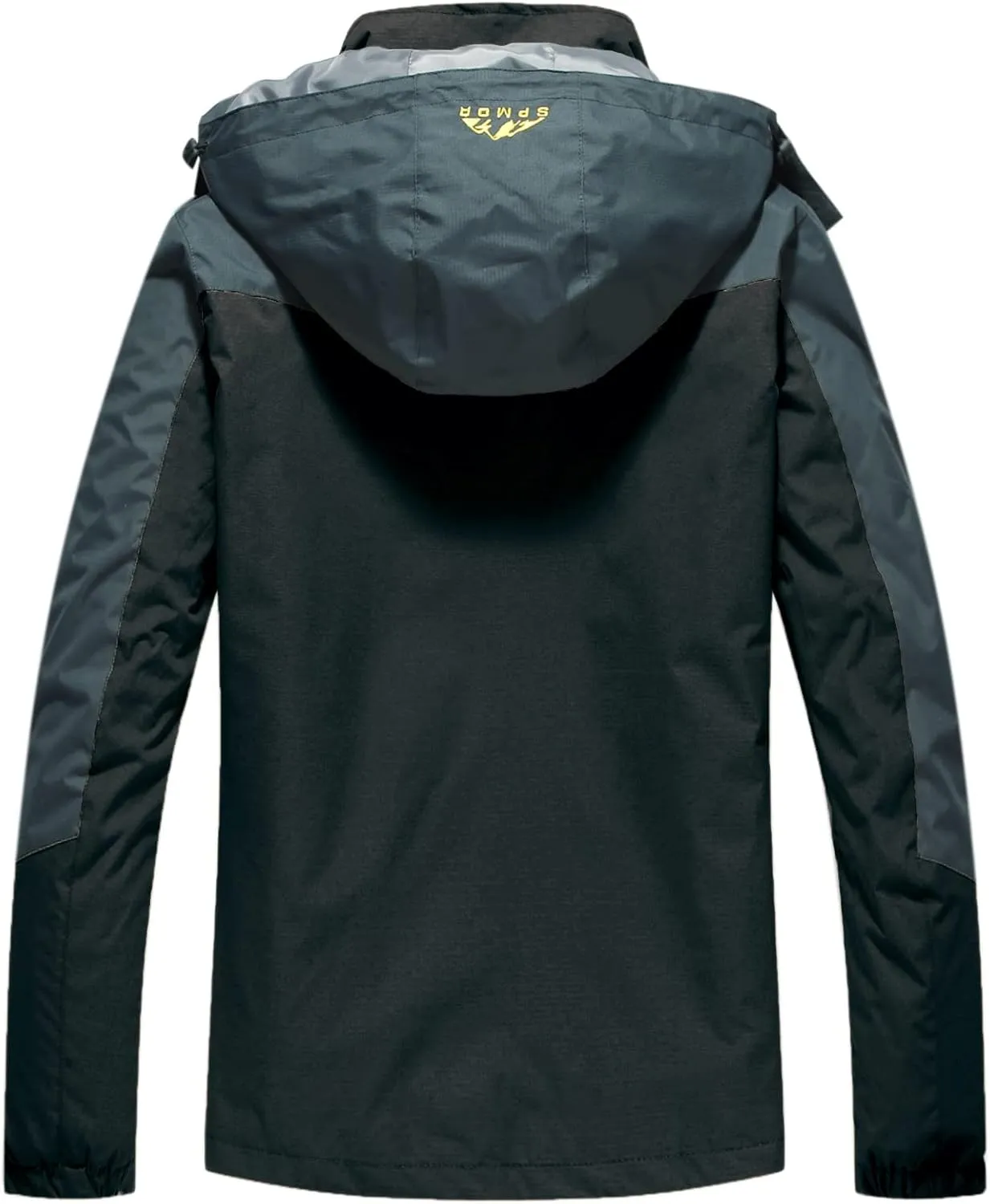 Spmor Women's Waterproof Rain Jacket Windproof Hooded Windbreaker Lightweight Raincoat