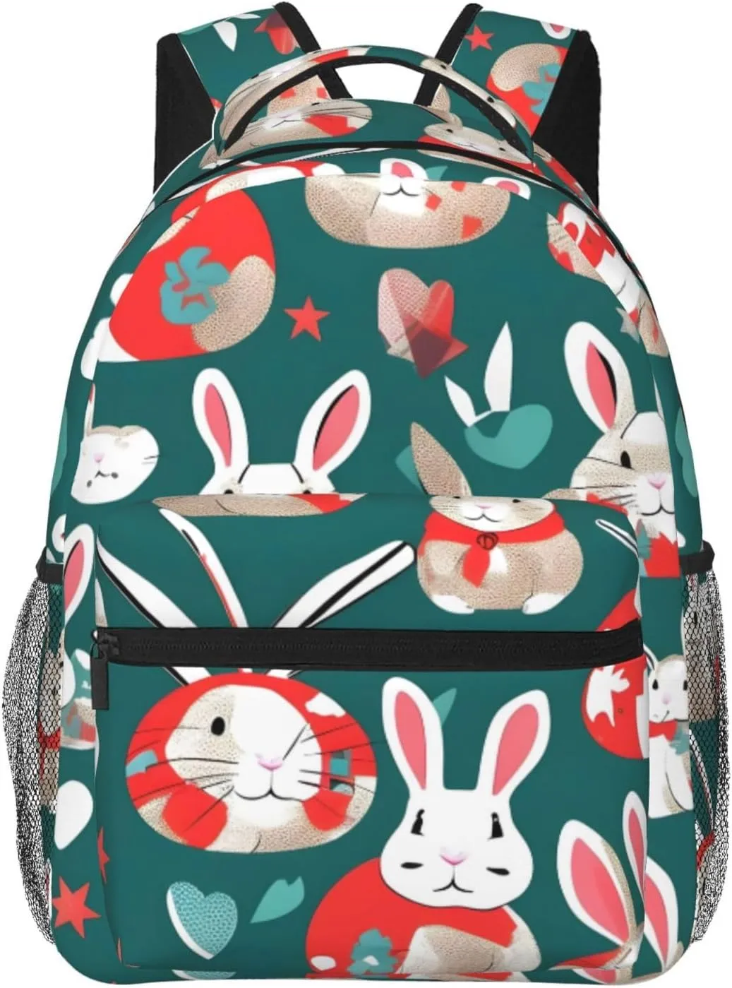 SSIMOO Bunny Rabbits Leisure Lightweight Double-Shoulder Backpack,Simple Canvas, And Spacious Design