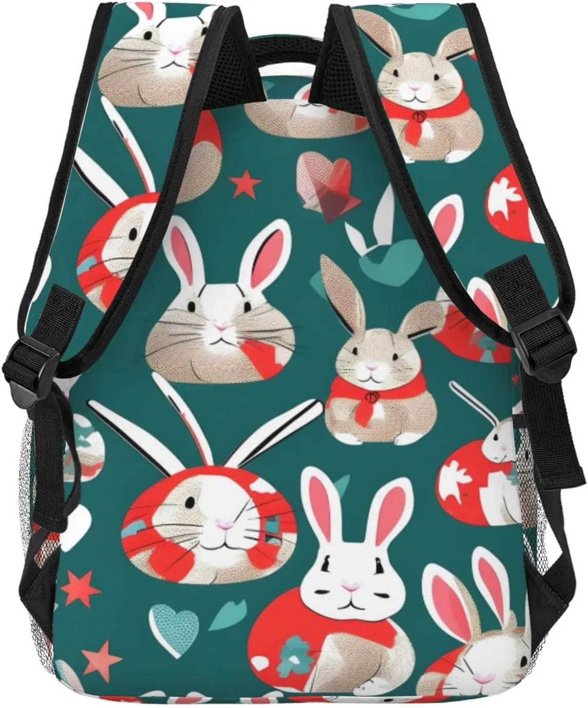 SSIMOO Bunny Rabbits Leisure Lightweight Double-Shoulder Backpack,Simple Canvas, And Spacious Design