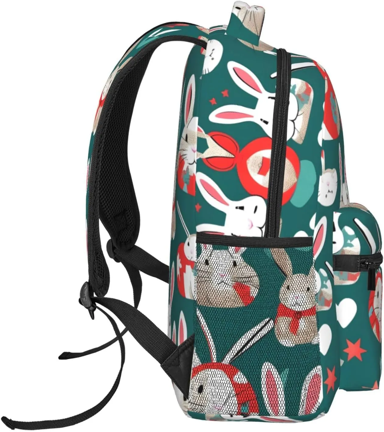 SSIMOO Bunny Rabbits Leisure Lightweight Double-Shoulder Backpack,Simple Canvas, And Spacious Design