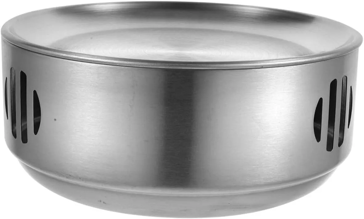 Stainless Steel Alcohol Stove Portable Outdoor Cooking Grill for Picnics and Design for Barbecue Heating and Insulation