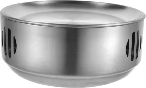 Stainless Steel Alcohol Stove Portable Outdoor Cooking Grill for Picnics and Design for Barbecue Heating and Insulation