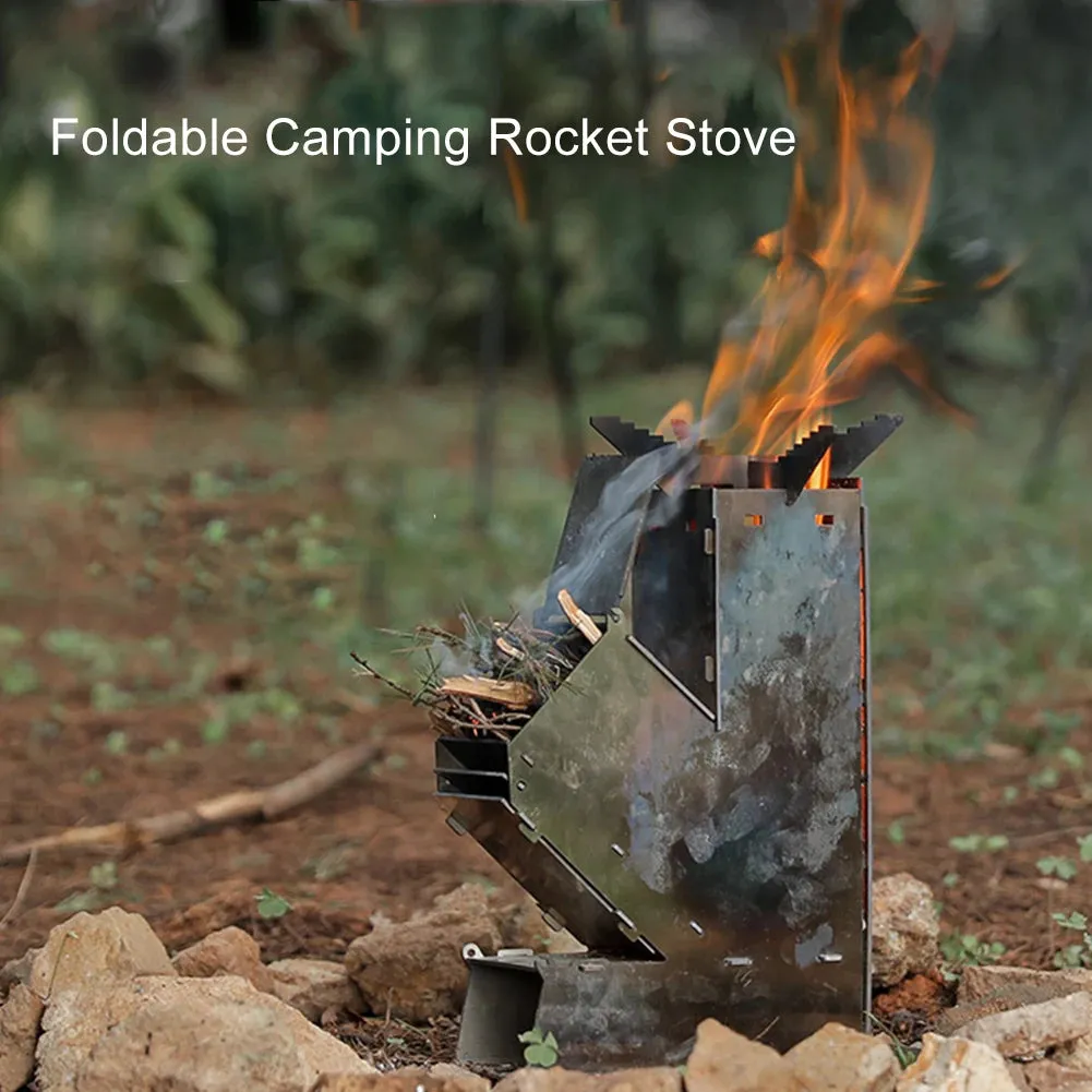 Stainless Steel Foldable Rocket Stove