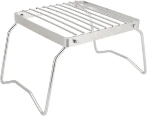 Stainless Steel Folding Camp Camp Grill Thickened Grille Grid Grille for Adventure Trips Outdoors