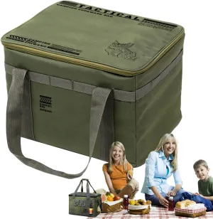 Storage Bag for Camping - Insulated Camping Bag | Waterproof Kitchen Equipment Carrying Solution for Tents Traveling Picnic Backpacking Hiking Adventure