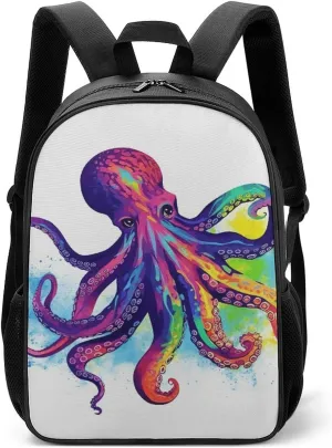 Stylish Backpack, Colorful Octopus Print Durable Backpack Travel Backpack Hiking Backpack Ergonomic Backpack Comfortable Backpack