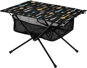 SUABO Cookware Portable Camping Table Collapsible Camping Table with Storage Mesh for Camping Gear Accessories, Hiking, Outdoor Travel