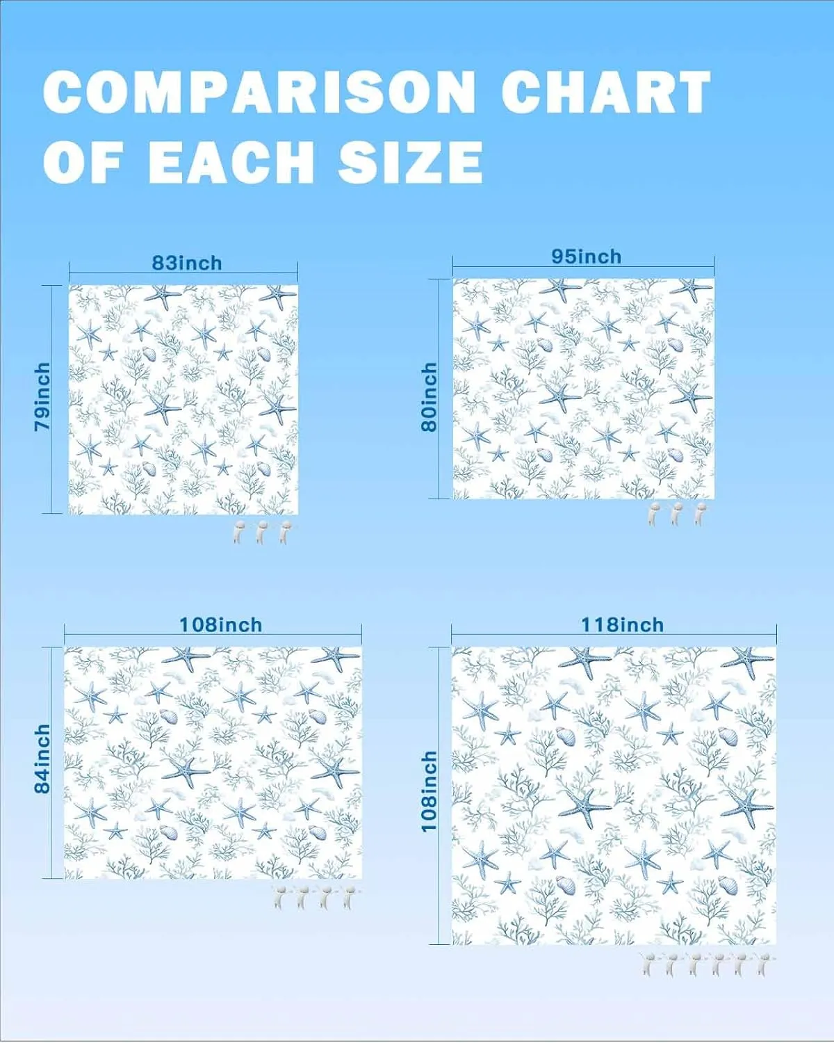 Summer Beach Blanket Waterproof Sandproof 108"x84", Ocean Starfish Coral Oversized Beach Mat with 4 Corner Sand Pocket & 4 Stakes, Compact Outdoor Picnic Mat for Camping Travel Festivals