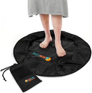 SUN CUBE Wetsuit Changing Mat, Waterproof Surf Bag, Drawstring Wetsuit Bag, Surfing Accessories for Kayakers, Dry Bag for Beach, Durable Compact No Leak Mat for Scuba