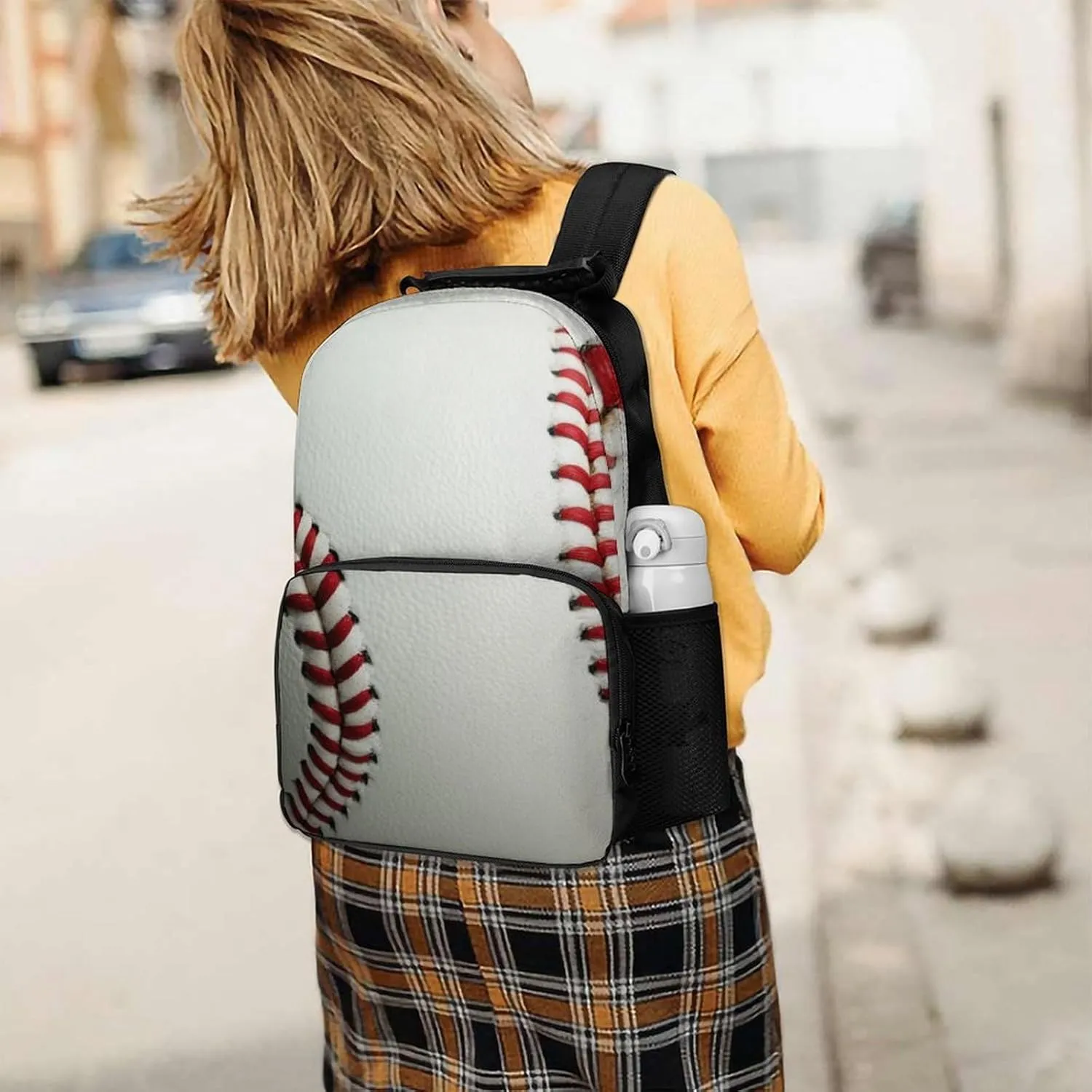 Supdreamc Men Women Lightweight Baseball Backpack Large Capacity Carry On Bag With Padded Straps for Sports Work Walking Cycling