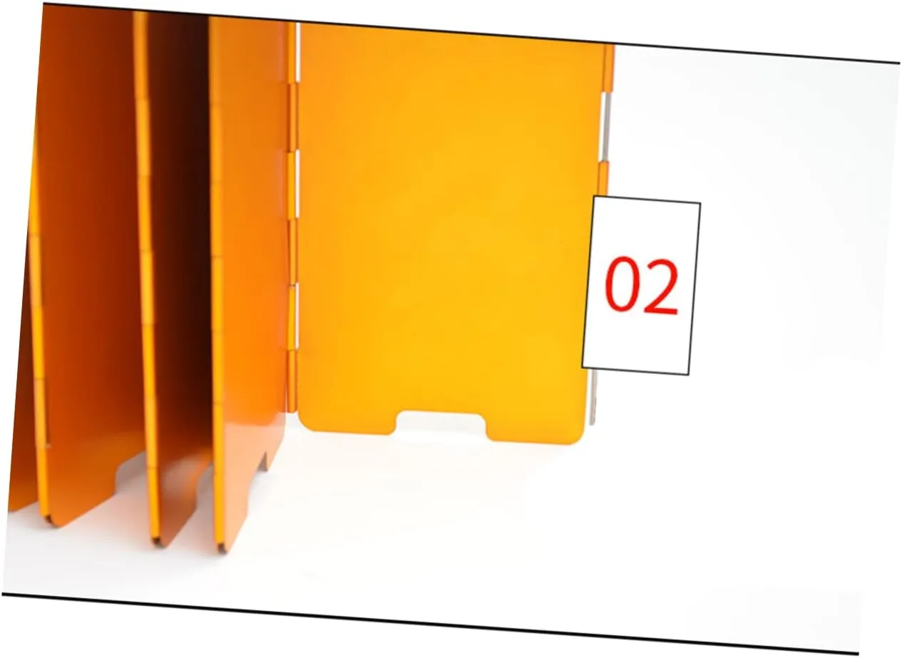 SUPVOX 8 Football Penalty Flags Yellow Windproopf Stove Screen Camping Winshield Picnic Wind Deflector Camping