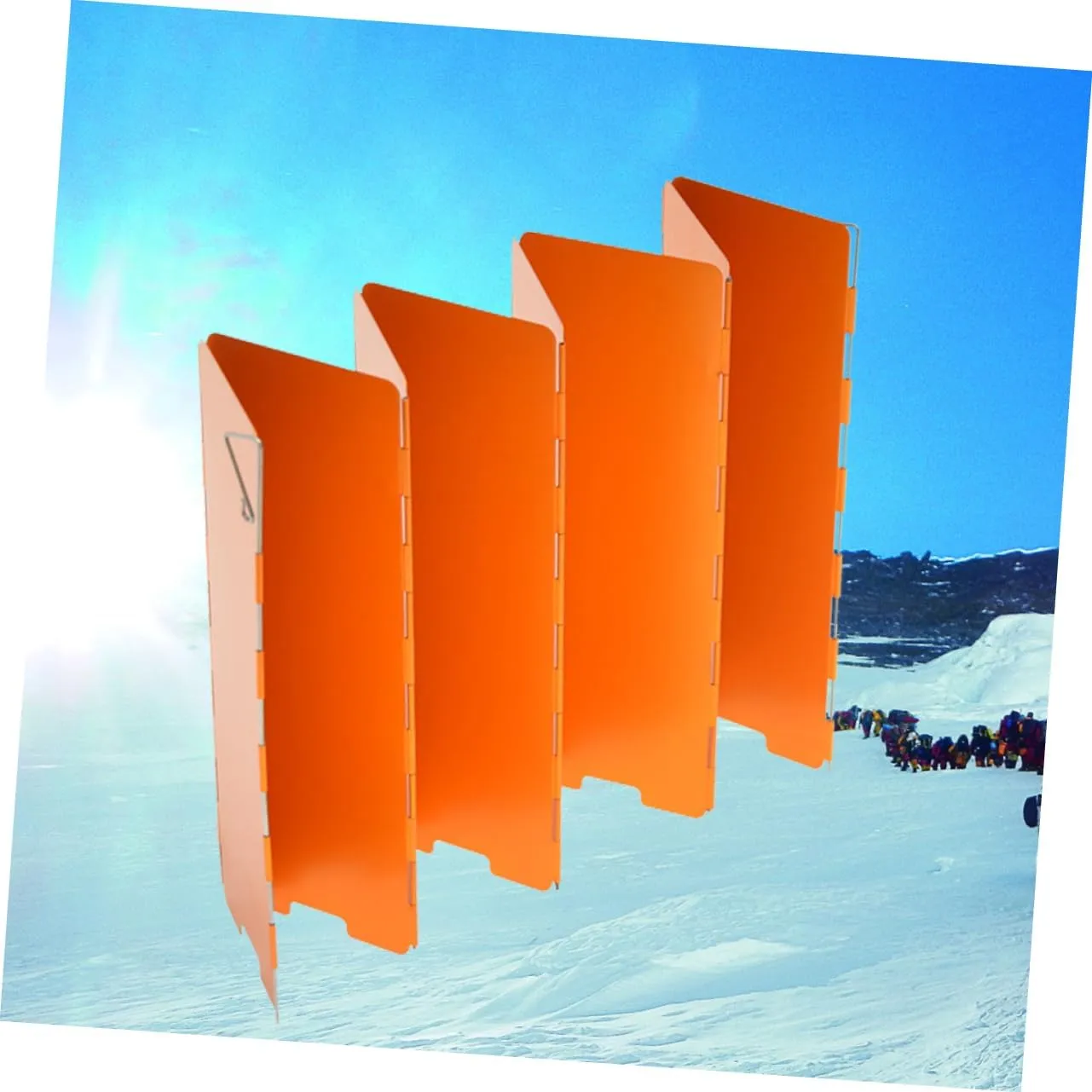 SUPVOX 8 Football Penalty Flags Yellow Windproopf Stove Screen Camping Winshield Picnic Wind Deflector Camping