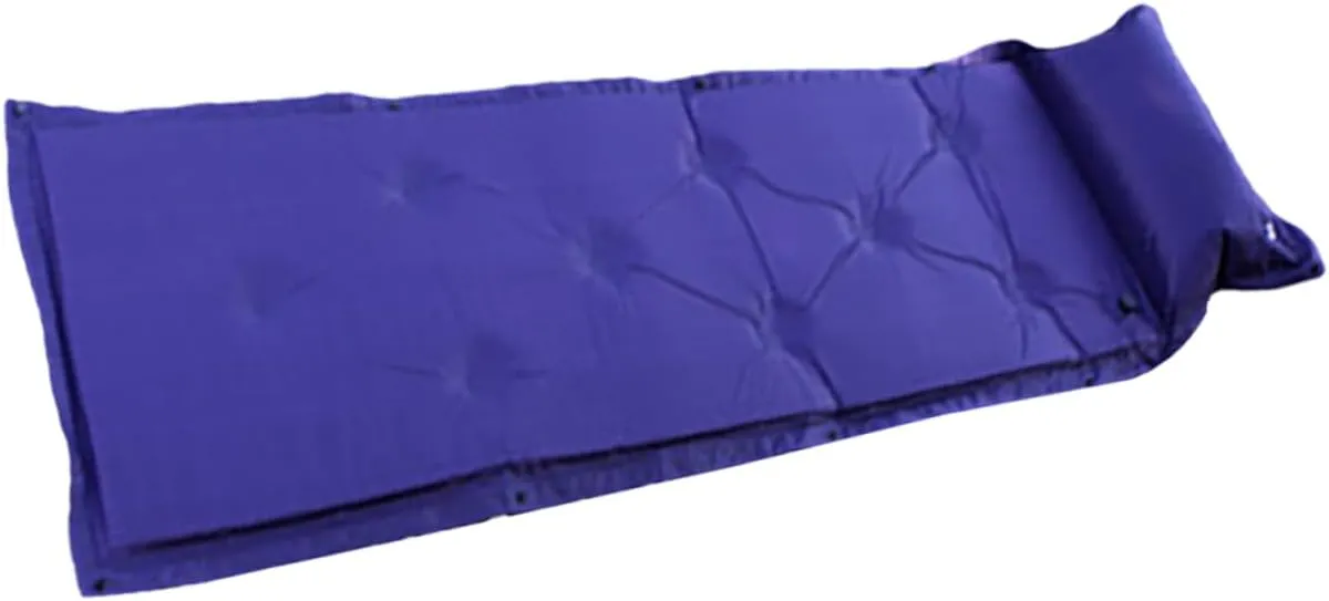 SUPVOX Ergonomic Camping Sleep Pad Inflatable Mat Memory Foam Portable Tent Padding
