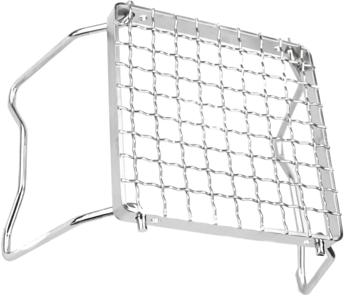 SUPVOX Stainless Steel Bbq Grill Compact Foldable Campfire Grill Stand Versatile Outdoor Cooking Tool for Camping Grilling Picnics