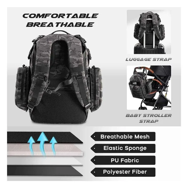 Tactical Waterproof Outdoor Backpack- Multifunctional Hiking Camping Travel Bag