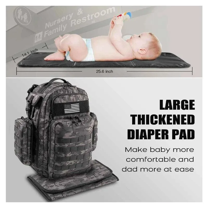 Tactical Waterproof Outdoor Backpack- Multifunctional Hiking Camping Travel Bag