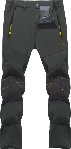 TACVASEN Men's Ski Pants Snowboard Hiking Winter Pants Waterproof Pants Insulated Windproof Pants for Outdoor Work