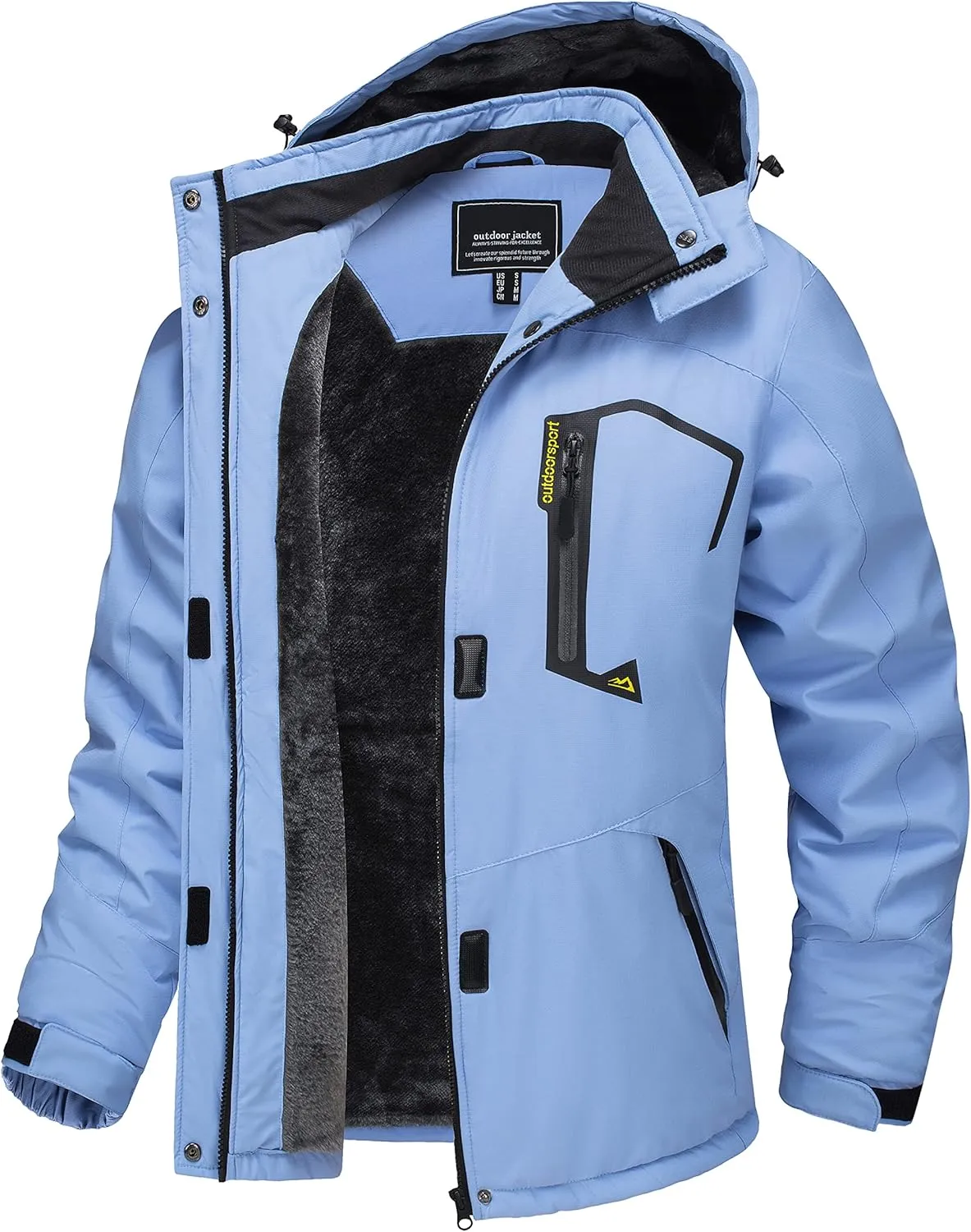 TACVASEN Women's Winter Jacket Waterproof Ski Jacket Hooded Fleece Lined Warm Snow Coat Mountain Windproof Rain Windbreaker