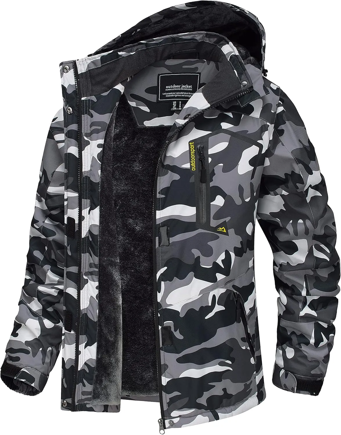 TACVASEN Women's Winter Jacket Waterproof Ski Jacket Hooded Fleece Lined Warm Snow Coat Mountain Windproof Rain Windbreaker