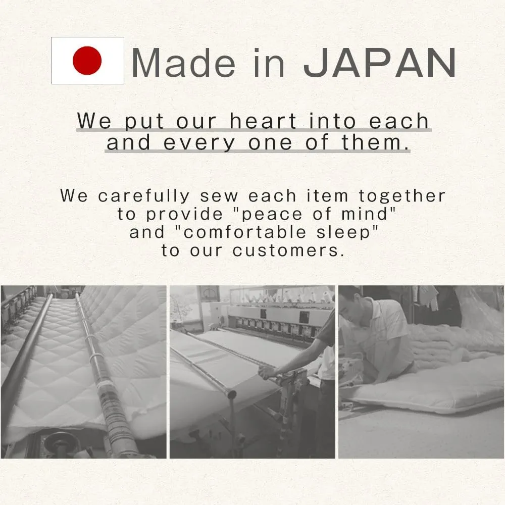 TANSU NO GEN Japanese Futon Mattress, Twin XL, Foldable, Filled with Hard Cotton, Sleeping Tatami Mattress for Floor, Sikibuton, Sikifuton, 22200053(92518)